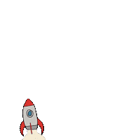 thatsprettycreative space rocket thatsprettycreative shoottothemoon Sticker