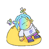 Sleepy Sticker by Quirkies