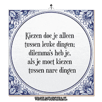 Stress Wijsheid Sticker by Tegelspreuken.nl
