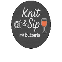 Butzeria knitting knit stricken meret Sticker