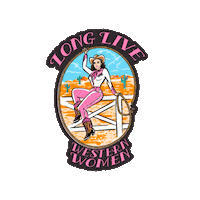 Cowgirl Honkytonk Sticker