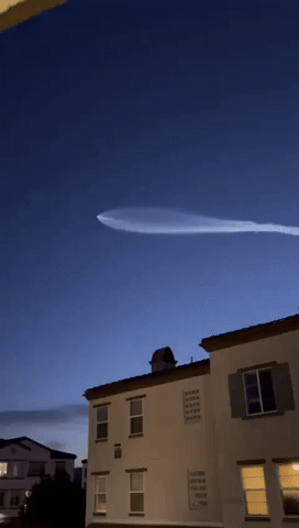 SpaceX Rocket Launch Lights up Southern California Skies