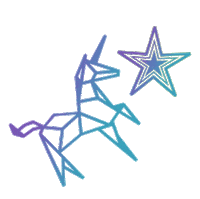 rainbow star Sticker