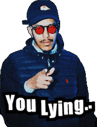 Cap You Lying Sticker by Junzie-J