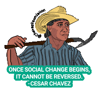 Si Se Puede Cesar Chavez Sticker by ChavezFoundation