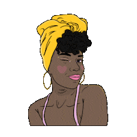 Girl Glitter Sticker