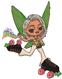 Skate Roller Skating Sticker by Camilla Art Illustrations