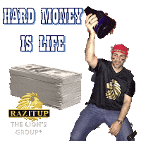 Celebrating Money Man Sticker by Yanni Raz