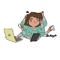 Multitasking Sticker