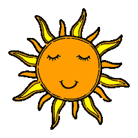 Happy Sun Sticker by SILBERWEISS