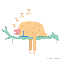 Tired Good Night GIF by SLOTHILDA