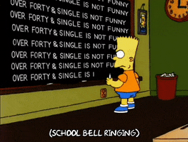 happy bart simpson GIF
