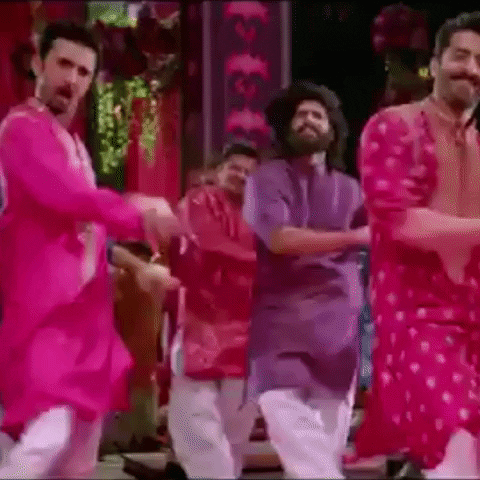 giphyupload dance moves pinky mehndi dem moves GIF