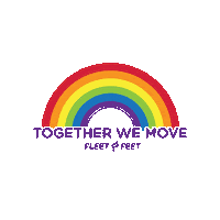 Rainbow Fleet Feet Sticker by Fleet Feet Montclair