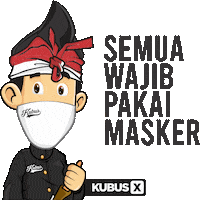 Stickers Masker Sticker by Kubus Digital