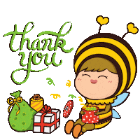 Merry Christmas Thank You Sticker