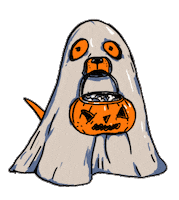 Dog Halloween Sticker by Gifes Con Ensalada