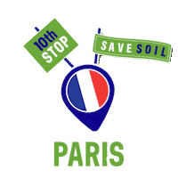 Paris Sticker by Conscious Planet - Save Soil