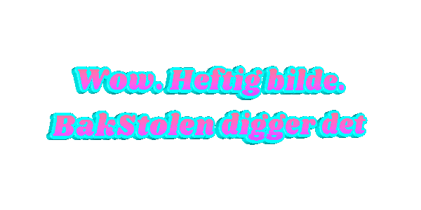 Wow Heftig Bilde Bakstolen Digger Det Sticker by BakStolen