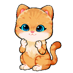 Happy Cat Sticker by UpStudiosWorld