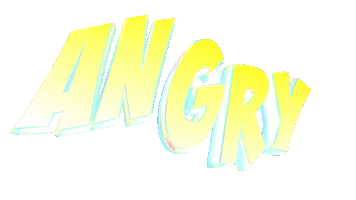 angry text Sticker