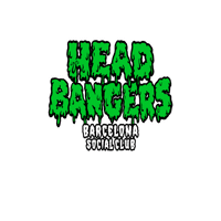 headbangerbcn club barcelona cannabis cbd Sticker
