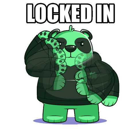 Serious Locked In Sticker by SuperVerse