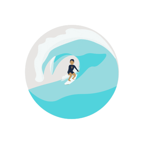 Surf Sticker by UC San Diego