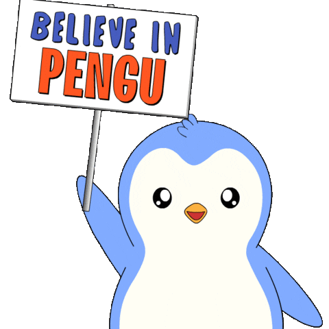 Believe Sticker by Pudgy Penguins