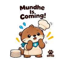 Surprised Food Safety Sticker by Otto the Otter by GleeSpace