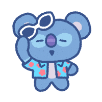 Vacation Bt21 Koya GIF by BT21