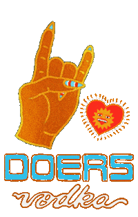 I Love You Rock Sticker by Doers Vodka