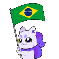 Rio De Janeiro Flag Sticker by Lucky Kat Studios