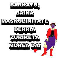Maskulinitatea Sticker by Hiruki Larroxa