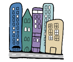 JuliaKapfenberger car travel house city Sticker