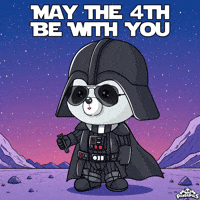 May The Fourth Be With You Star Wars GIF by PandaPals