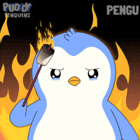 Sad Its Fine GIF by Pudgy Penguins