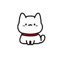 I Am Broke White Cat Sticker by Lord Tofu Animation