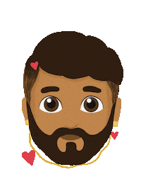 South Asian Heart Sticker