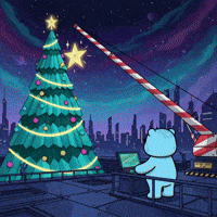 Decorating Merry Christmas GIF by Kanpai Pandas