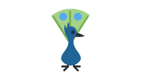 emojivid giphyupload animals emoji peacock Sticker