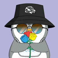 Valentines Day Flower GIF by Pudgy Penguins