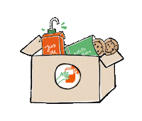 Ohmygouter gift box snack cadeau Sticker