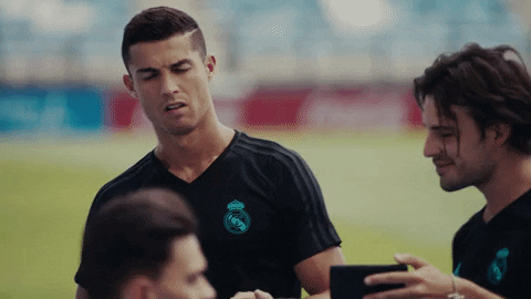 Cristiano Ronaldo Shrug GIF by EA SPORTS FC
