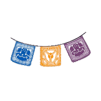 Dia De Muertos Papel Picado Sticker by UNIVA Campus Guadalajara