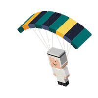 veritytheapp dubai bank uae parachute Sticker