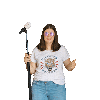 Hethooghuis like kim reporter duim Sticker