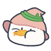 onemolu hatcat 嚼嚼 chewchew 魔法帽帽貓 Sticker