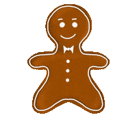 Gingerbread House Santa Sticker