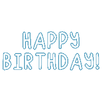 Happy Birthday Neon Sign Sticker